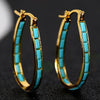 Caspian Edge Hoops | Gold