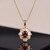 Kavella Solcrimson Necklace | Gold