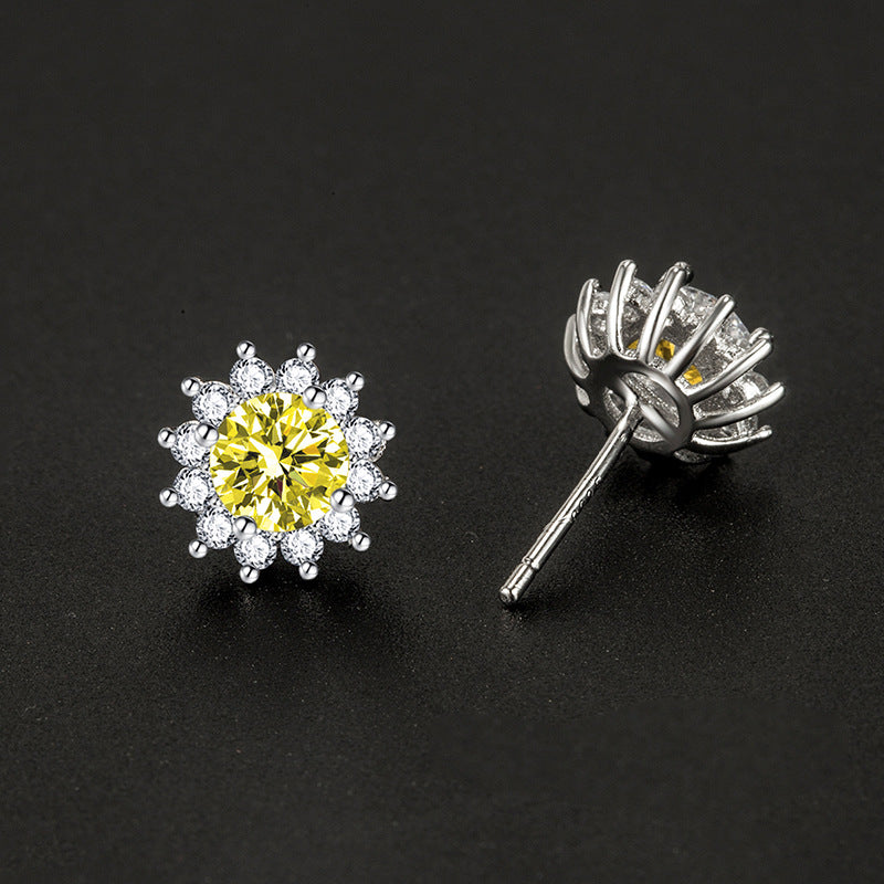 Sunlit Muse Earrings Yellow | White Gold