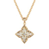 White Clover Pendant Necklace | Gold