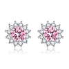 Sunlit Muse Earrings Pink | White Gold