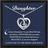 To My Daughter - Love You to the Moon Necklace