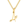 Heart Initial Necklace | Gold