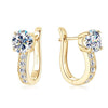 Channel Huggie Earrings | Gold