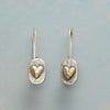 Golden Heartlace Earrings | Gold