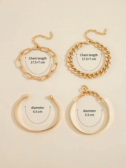 Elan Mercer Bracelet Set | White Gold